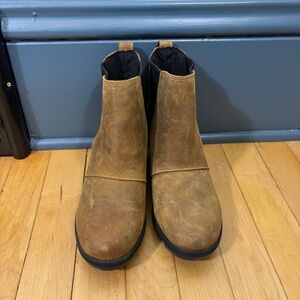 Sorel Joan Of Arctic Wedge Bootie Women's 7 tan Brown wedge‎ snow outdoor